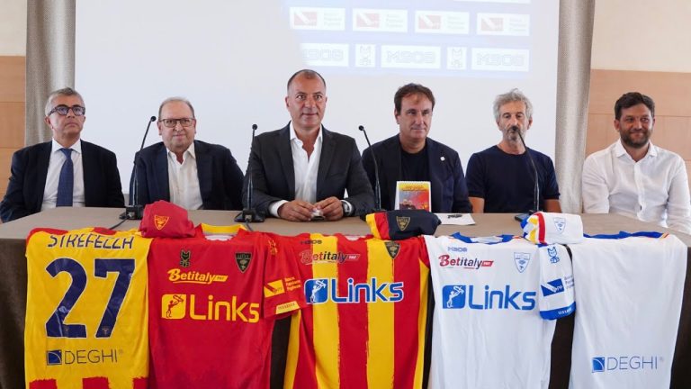U.S. Lecce: Conferenza stampa di presentazione degli sponsor di maglia stagione sportiva 2022/2023