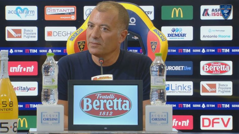 U.S. Lecce: Conferenza stampa del presidente Saverio Sticchi Damiani nel post gara Lecce 1 – Monza 1