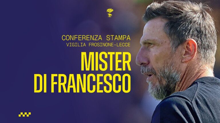 Mister Di Francesco presenta Frosinone-Lecce
